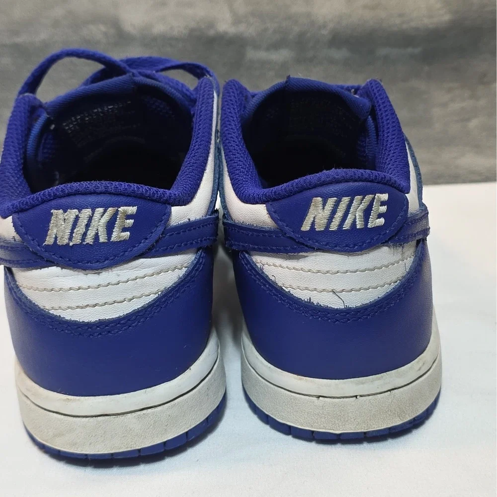 Nike Dunk Low Kentucky Blue/white  Kids Size 13C FB9108-106